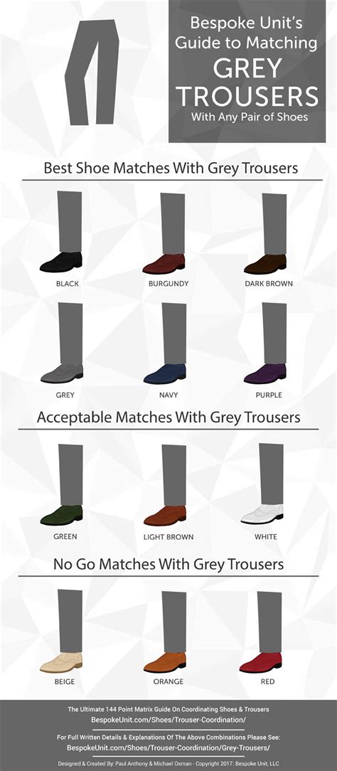 what colors match grey shoes